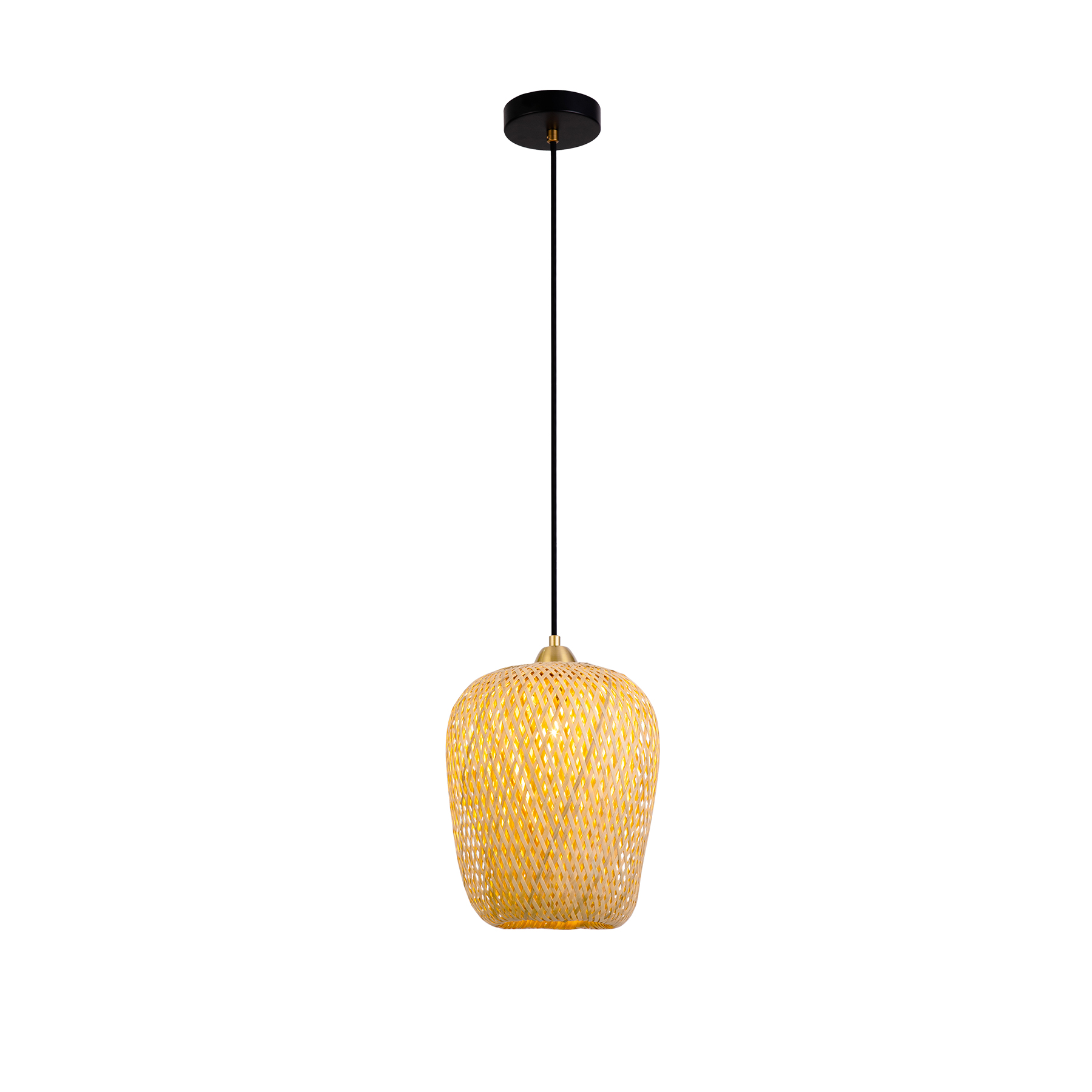2024 new eco friendly artisanal rattan pendant light bedroom countriside style